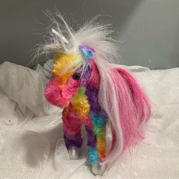 JOY the Plush RAINBOW UNICORN Stuffed Animal - by Douglas Cuddle Toys - Picture 2 of 11